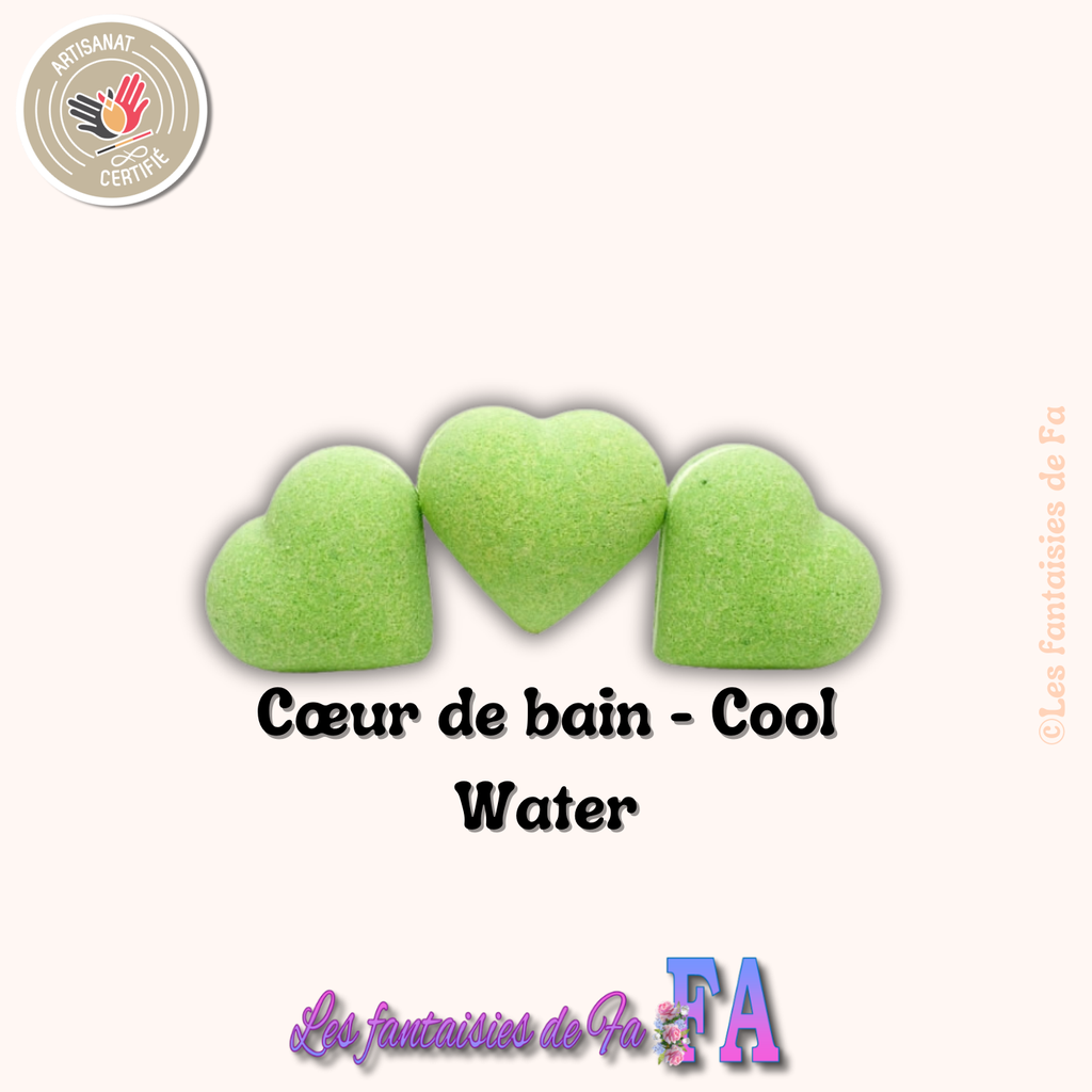 Cœur effervescent parfum Cool water