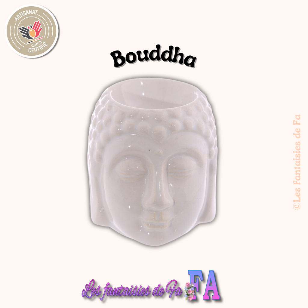 Brûleurs en céramique bouddha - Blanc