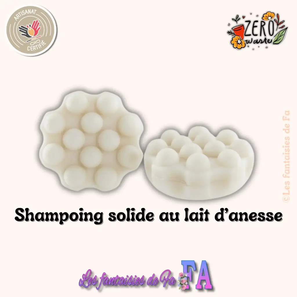 Shampoing solide massant à la Lait d'anesse