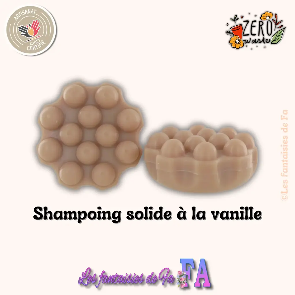 Shampoing solide massant à la Vanille