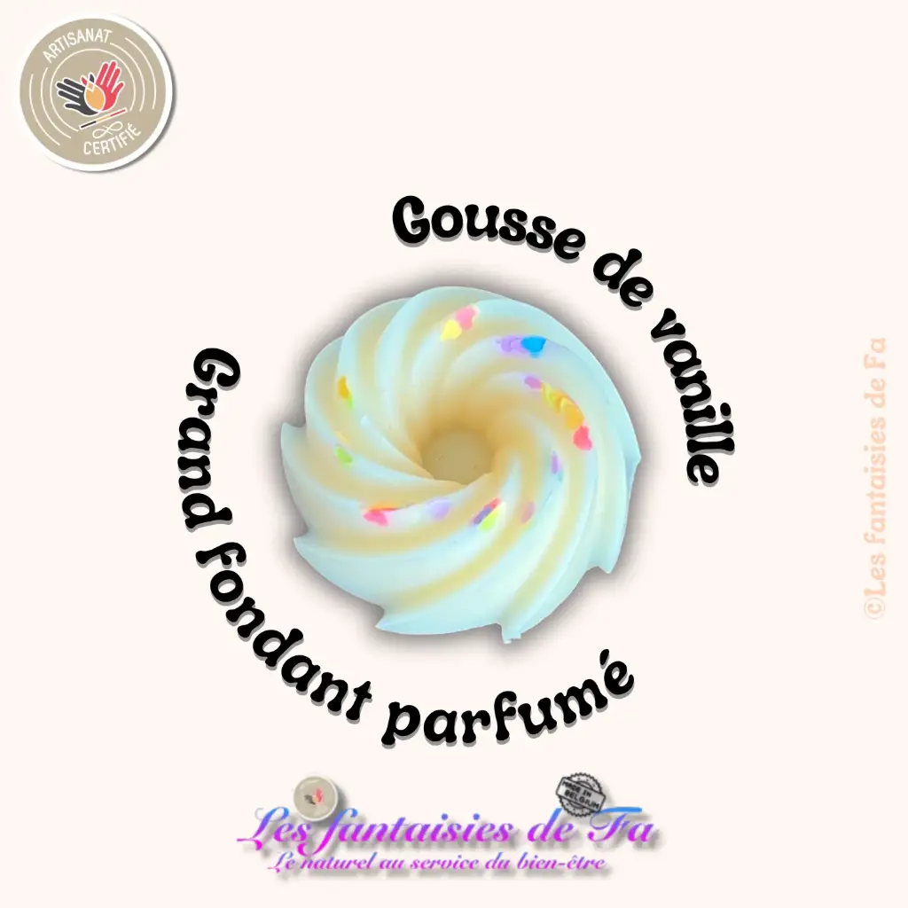 Grand fondant parfumé "Gousse de vanille"