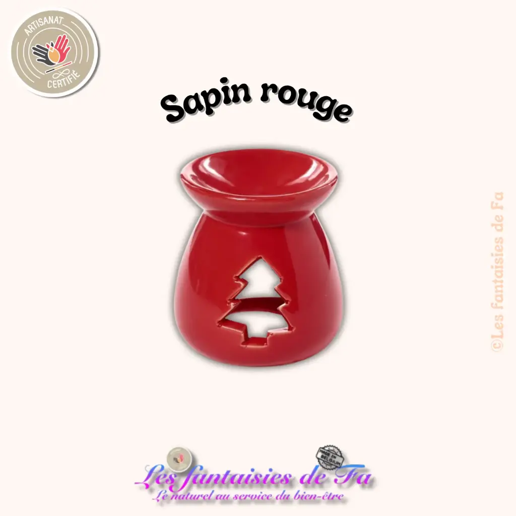 Brûleurs en céramique - Sapin de Noël rouge