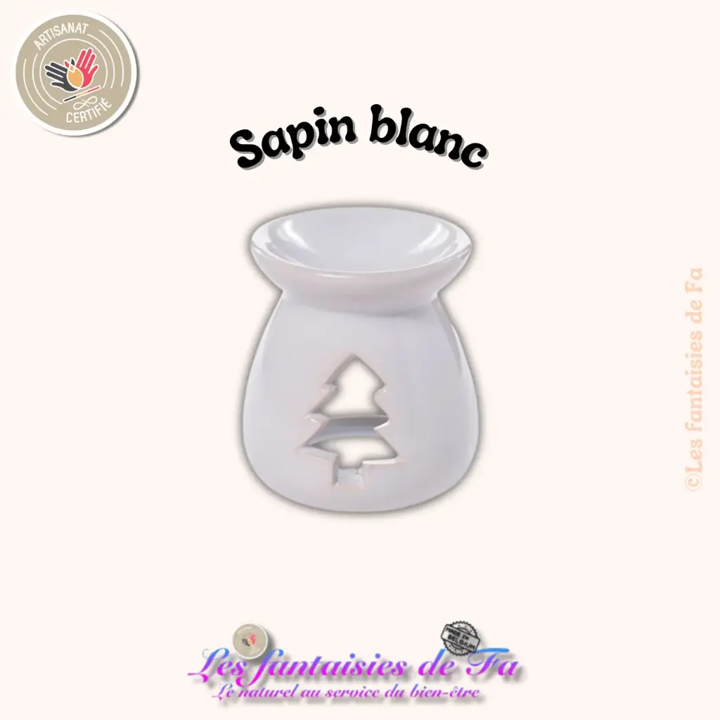 Brûleurs en céramique - Sapin de Noël blanc