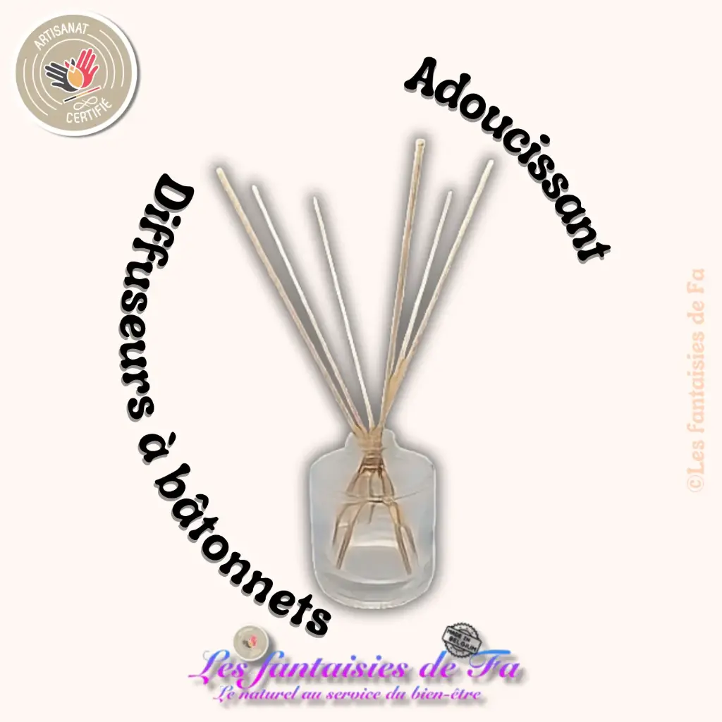 Diffuseur à bâtonnets rechargeable - Adoucissant