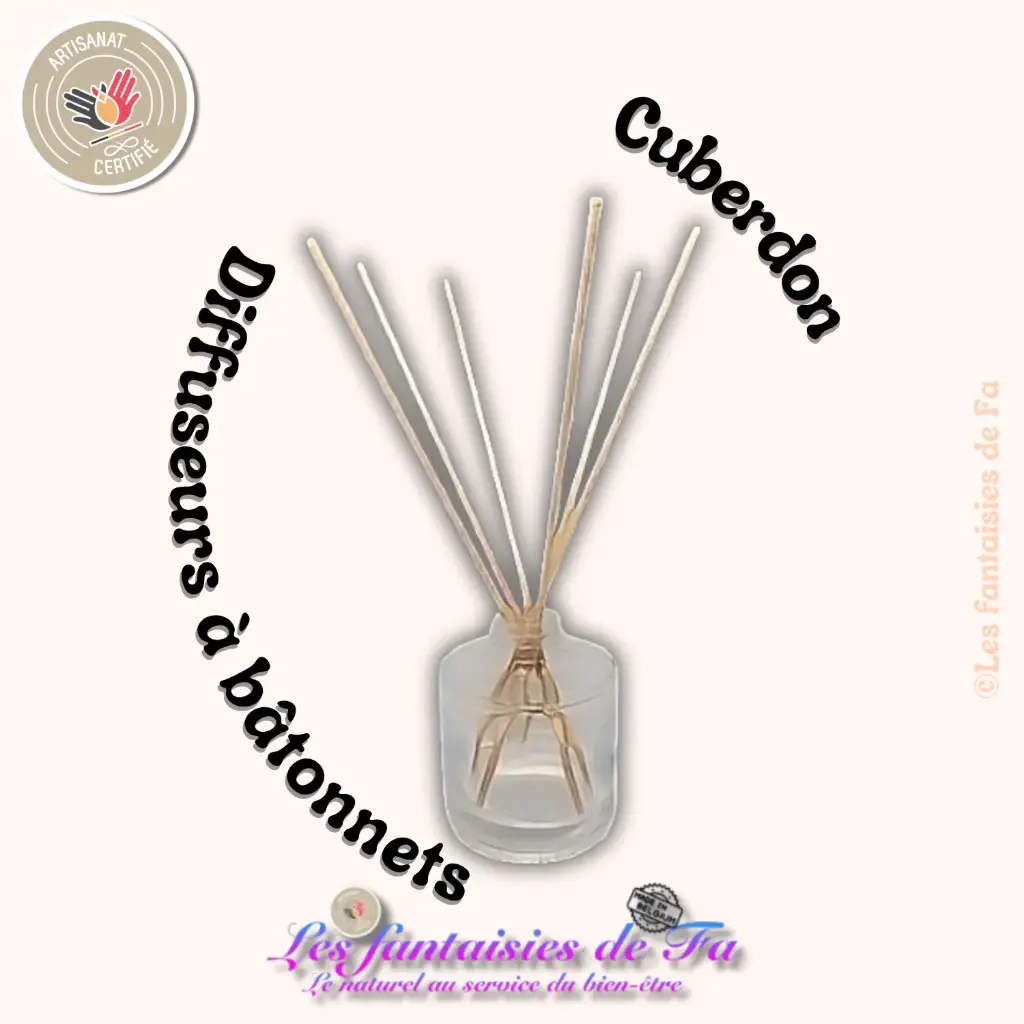 Diffuseur à bâtonnets rechargeable - Cuberdon