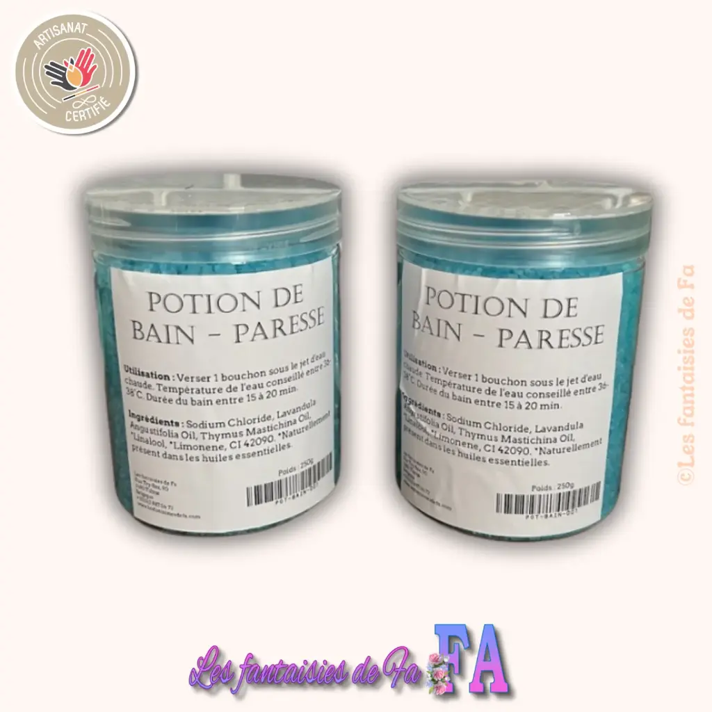 Potion de bain de 300g - Paresse - DESTOCKAGE