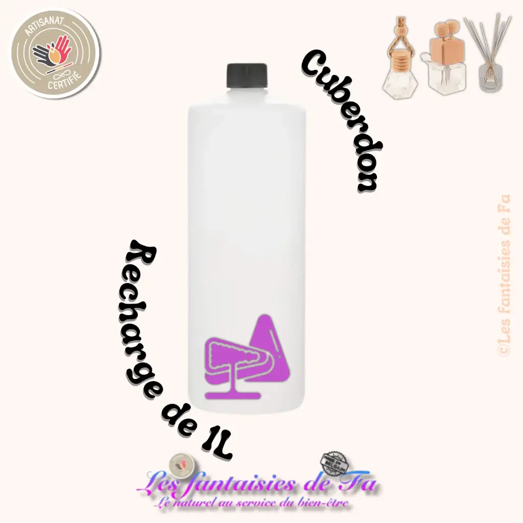 Recharge diffuseur de voiture et bâtonnets - Cuberdon