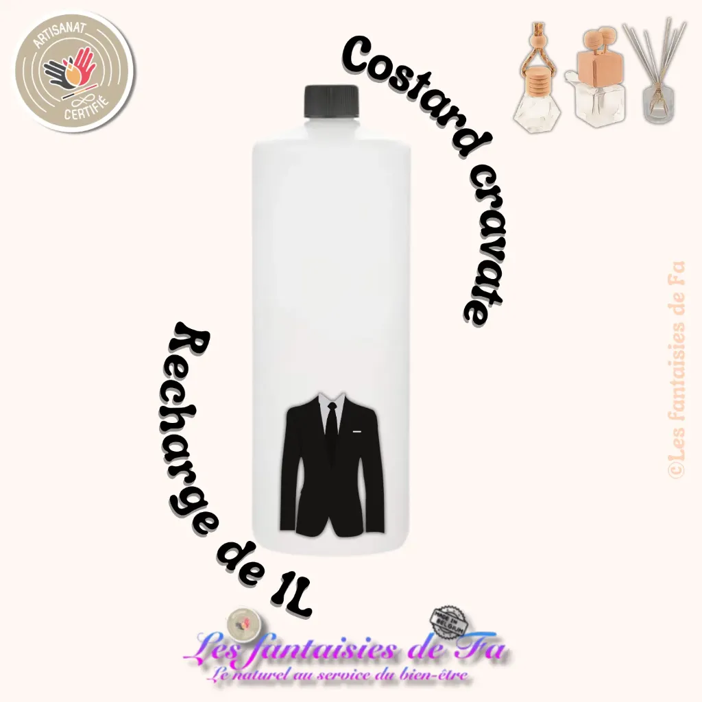 Recharge diffuseur de voiture et bâtonnets - Costard cravate