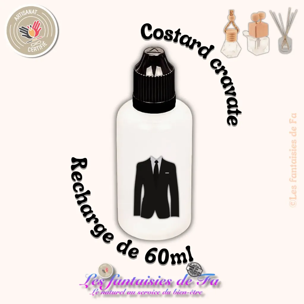 Recharge diffuseur de voiture et bâtonnets - Costard cravate (60ml)