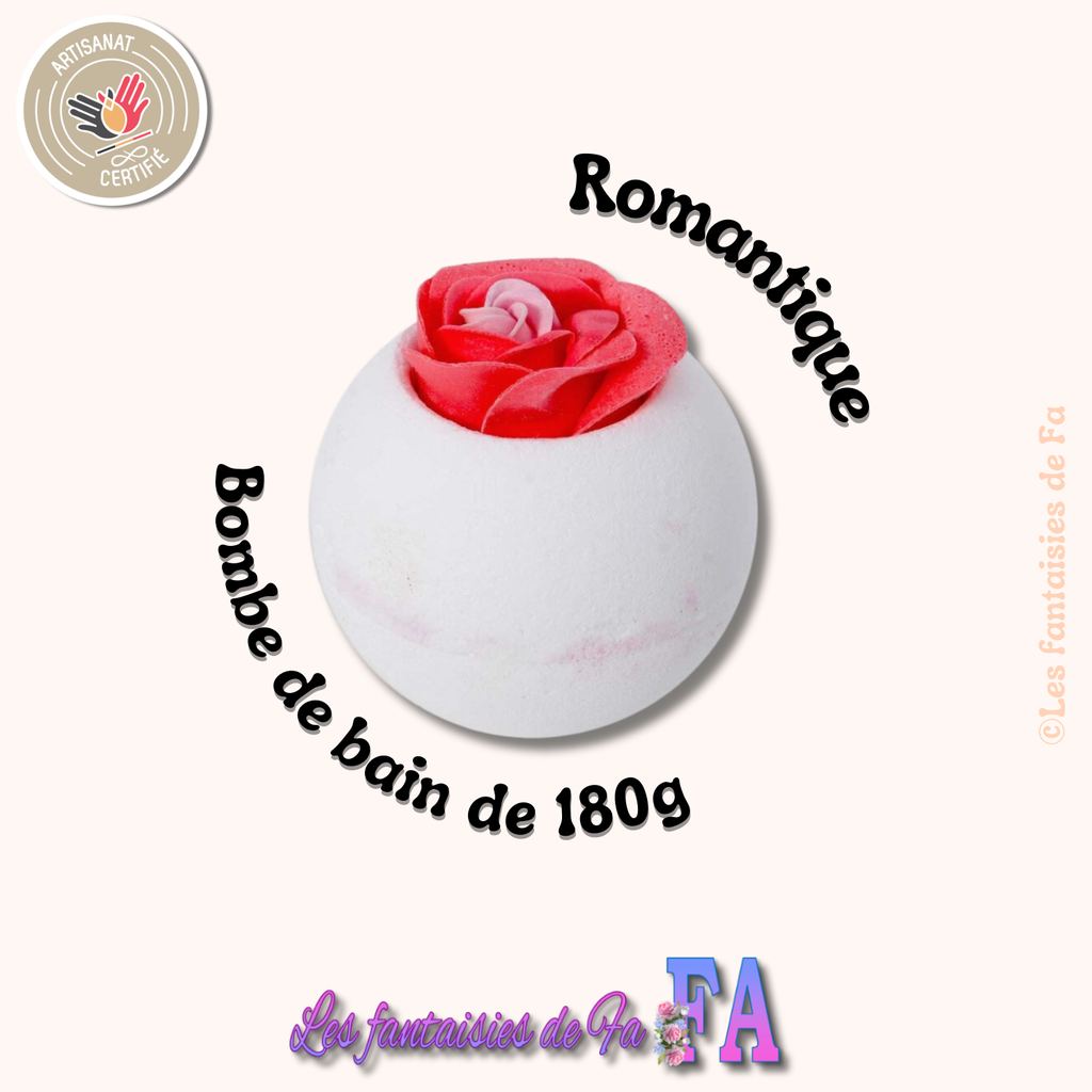 Bombe de bain de 180g - Romantique