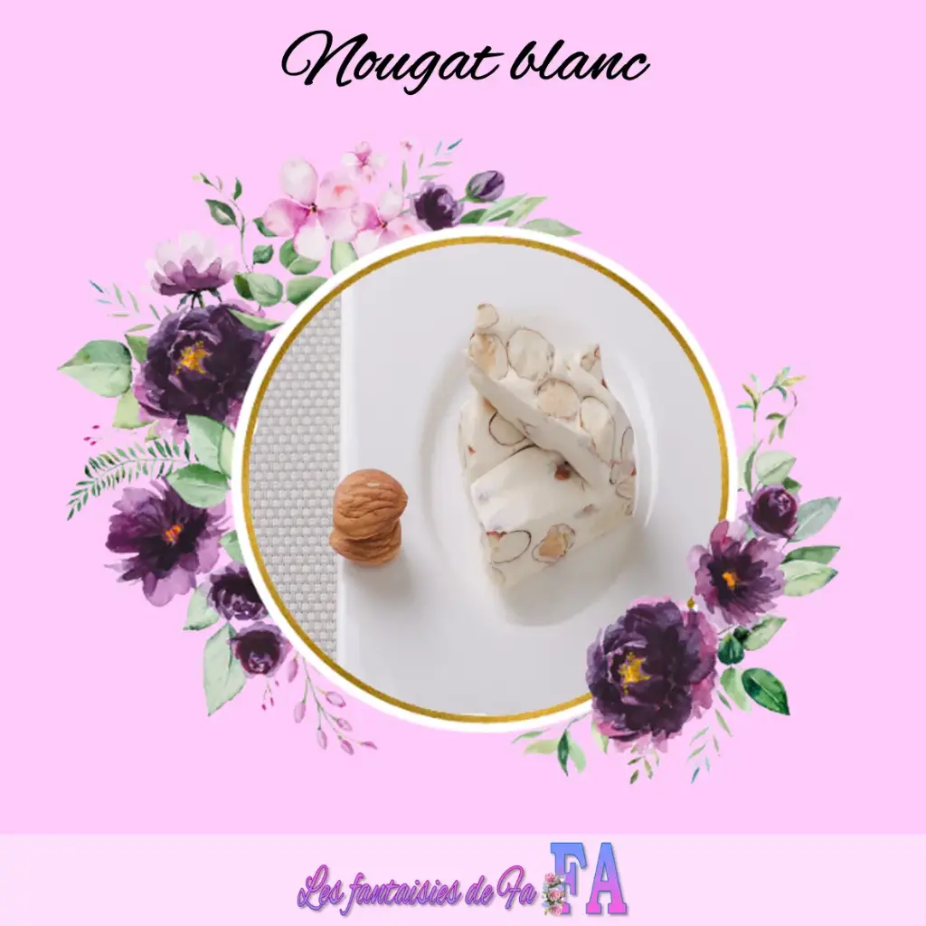 Grand fondant parfumé "Nougat blanc"