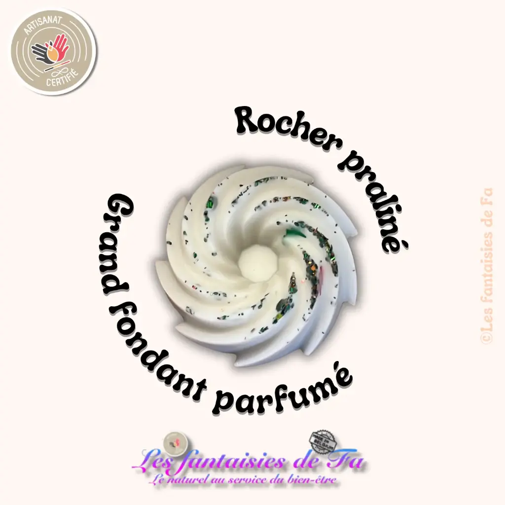 Grand fondant parfumé "Rocher praliné"