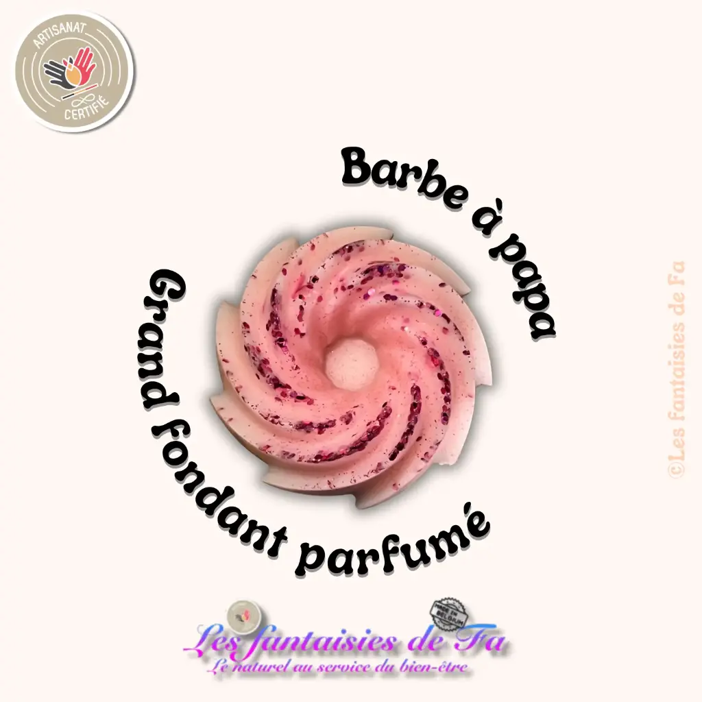 Grand fondant parfumé "Barbe à papa"