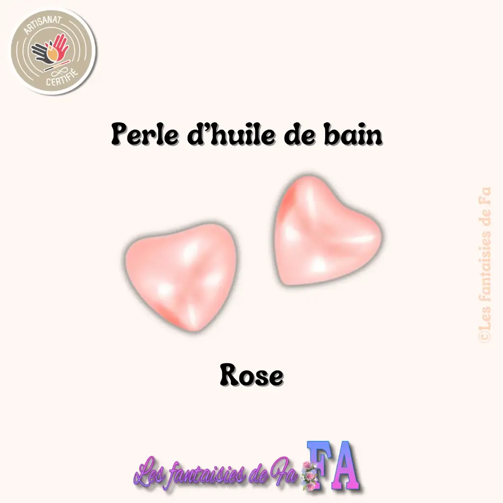 Perle d'huile de bain cœur