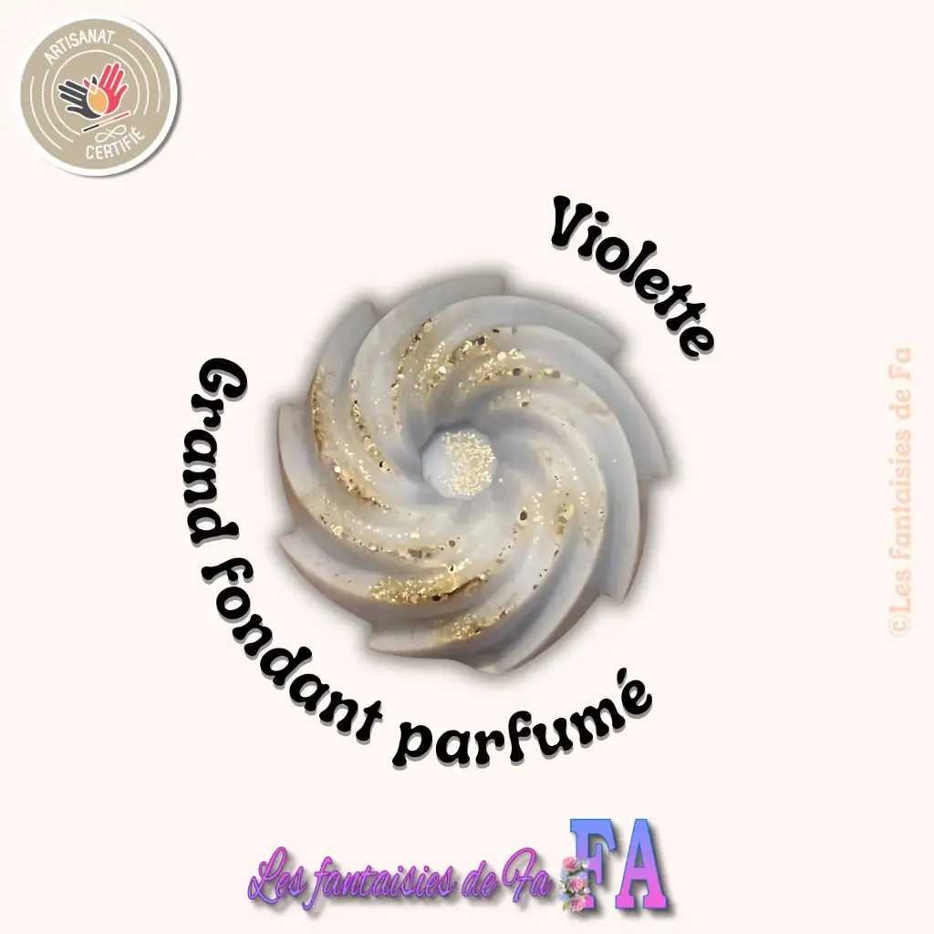 Grand fondant parfumé "Violette"