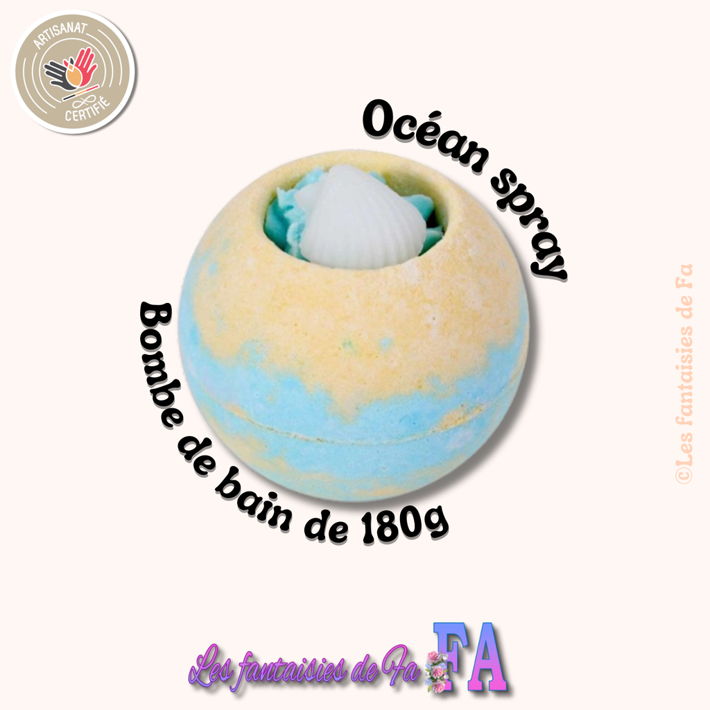 Bombe de bain de 180g - Océan Spray