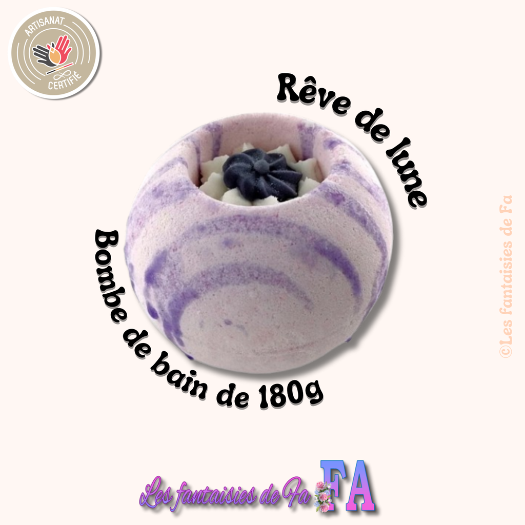 Bombe de bain de 180g - Rêve de lune