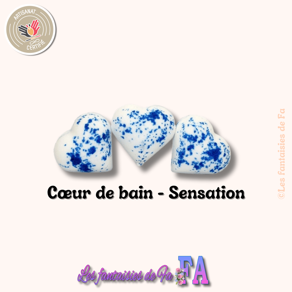Cœur effervescent parfum Blue sensation