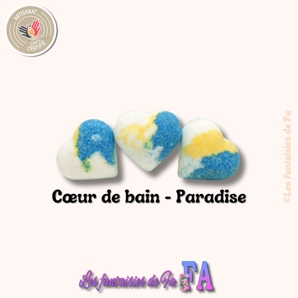 Cœur effervescent parfum Man paradise