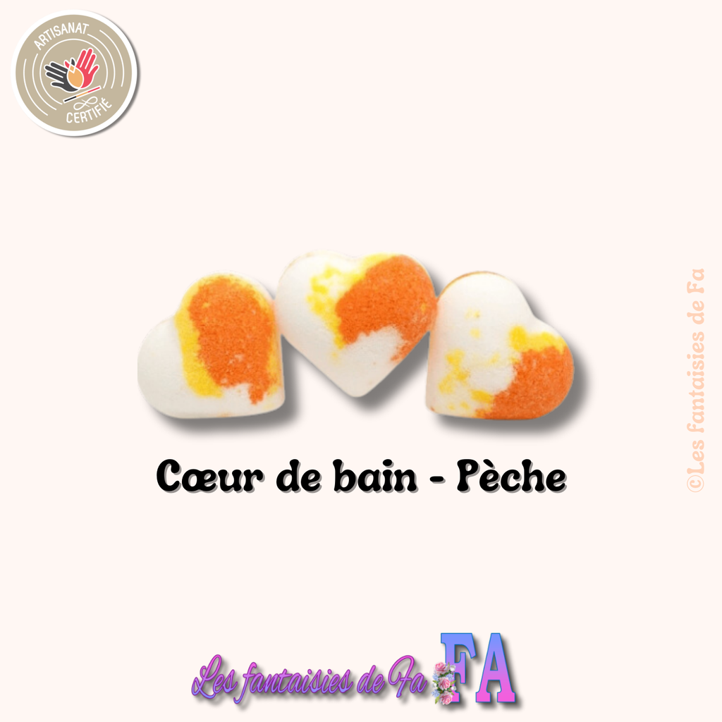Cœur effervescent parfum Pêche