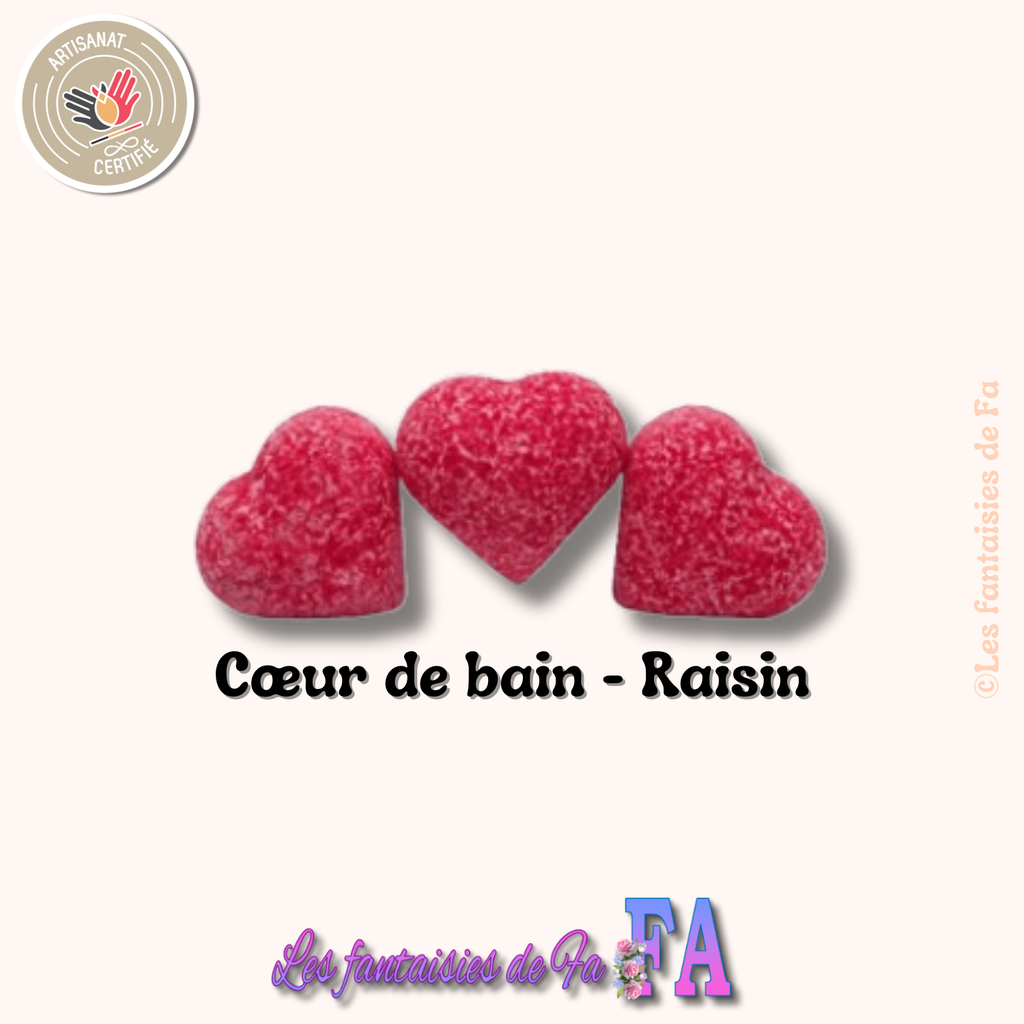 Cœur effervescent parfum Raisin