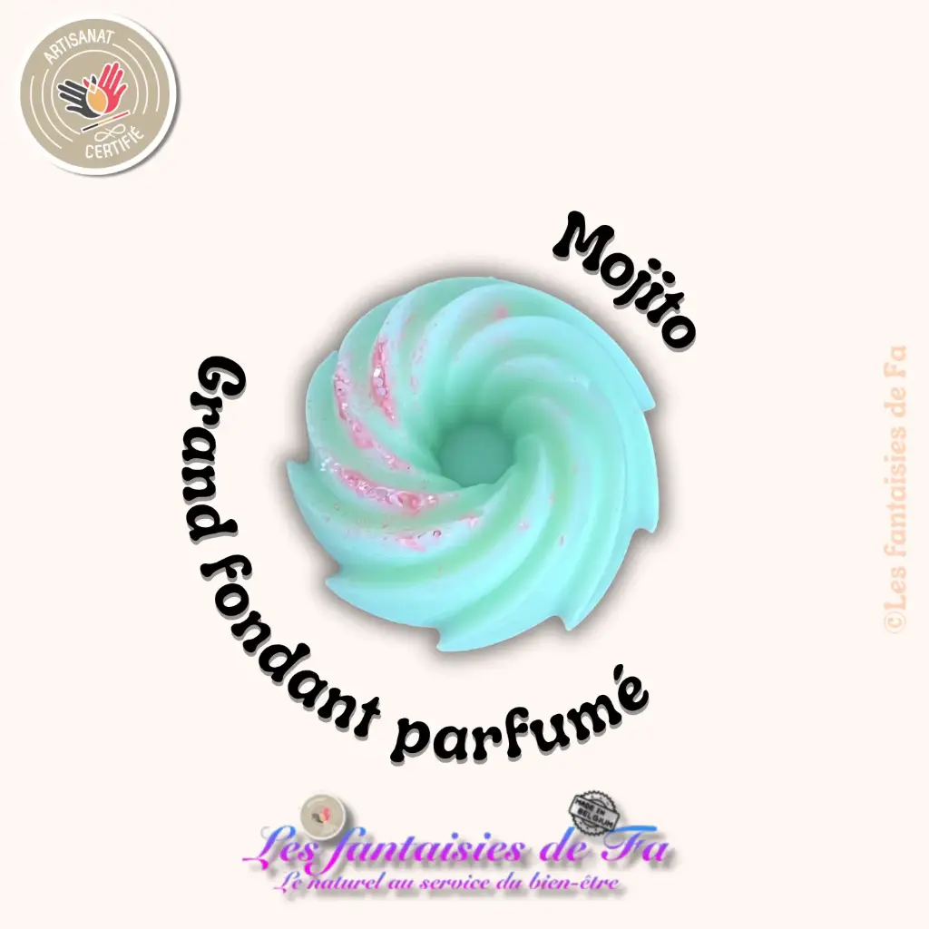 Grand fondant parfumé "Mojito"