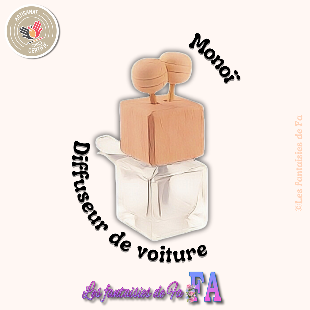 Diffuseur de voiture à accrocher  - Monoï