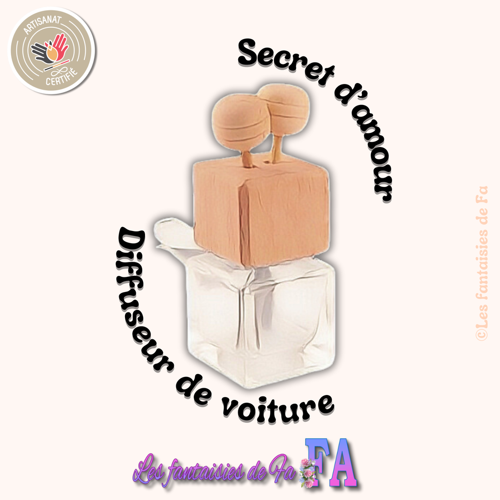 Diffuseur de voiture à accrocher  - Secret d'amour